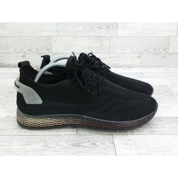 Women's Pony PP2 Pro Sonic Black Knitted Lace Up Sneakers Shoes Size 8 - Picture 1 of 11